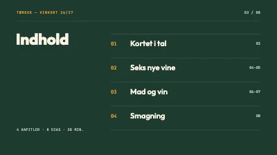 Side 2 af Vinkort — nye vine til personalet
