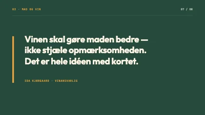 Side 7 af Vinkort — nye vine til personalet
