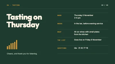 Page 8 of Wine list — new wines team briefing