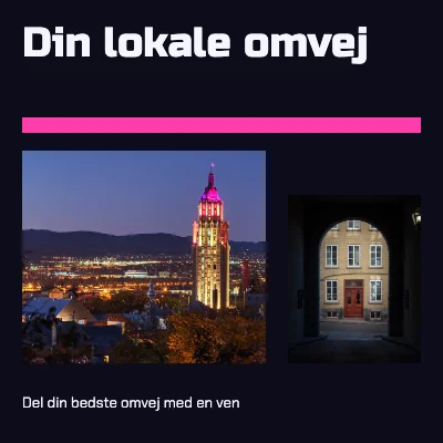 Din lokale omvej · Neondiptykon