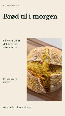 Brød til i morgen · Magasinopslag