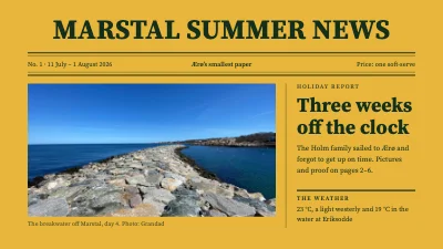 Summer holiday photos — the family newspaper