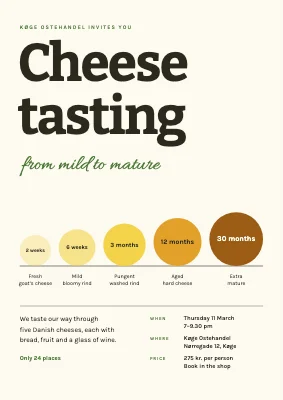 Cheese tasting in Køge — from mild to mature