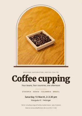 Coffee cupping in Helsingør — arched window
