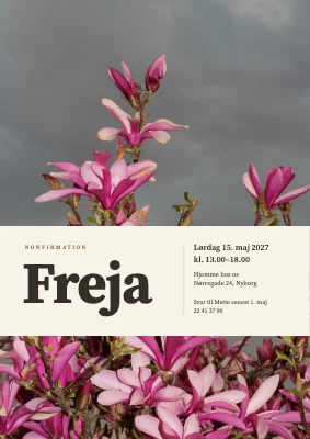 Nonfirmation — magnolie med havrebånd