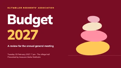 Budget review — residents’ association