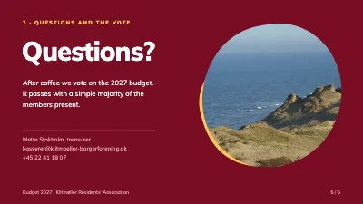 Page 5 of Budget review — residents’ association