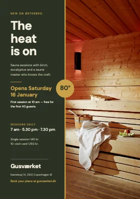 Sauna sessions — opening on Østerbro