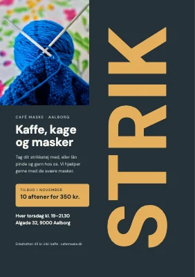 Strikkecafé — klippekort