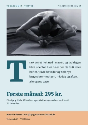 Yogastudie — tilbud til nye medlemmer