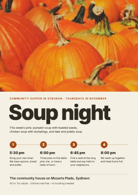 Soup night — community supper