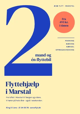 Flyttehjælp — to mand og en bil