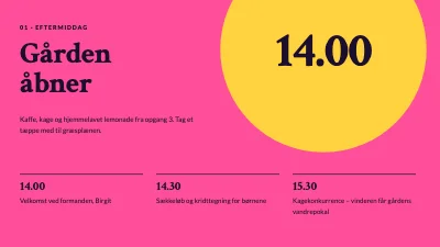 Side 3 af Sommerfest i gården — dagens program