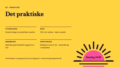 Side 7 af Sommerfest i gården — dagens program