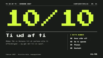 Genbrugskampagne — redaktionel pixelpræsentation