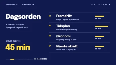 Side 2 af Byggeprojekt — statusmøde