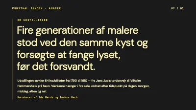 Side 2 af Museumsudstilling — havbilleder