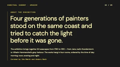 Page 2 of Museum exhibition — seascapes