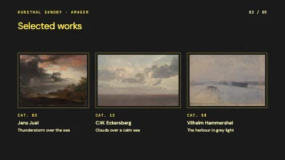Page 3 of Museum exhibition — seascapes