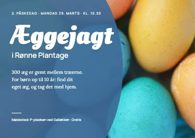 Æggejagt i plantagen — blå