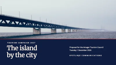 Tourism campaign — Amager, the island by the city