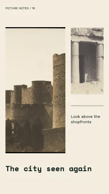 The city seen again · Study sheet