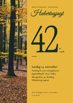 Hubertusjagt og jagtmiddag — Kolding
