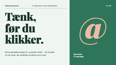 IT-sikkerhed for medarbejdere