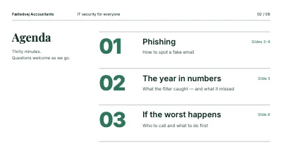Page 2 of IT security for staff