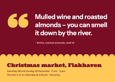 Christmas market — stallholder quote