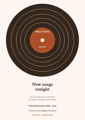 Singer-songwriter night — Nelle Vang in Aarhus
