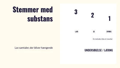 Stemmer med substans
