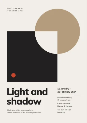Photography exhibition — light and shadow