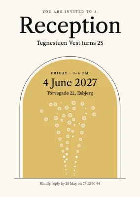 Reception in Esbjerg — anniversary