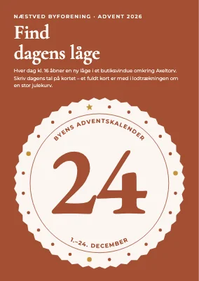 Byens adventskalender — segl med 24 låger