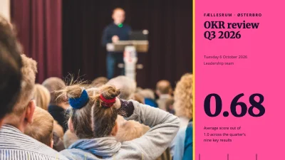 OKR review — the quarter’s goals and scores