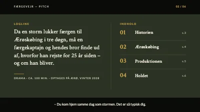 Side 2 af Filmpitch — spillefilm på Ærø