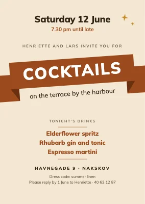 Cocktail party on the terrace — Nakskov