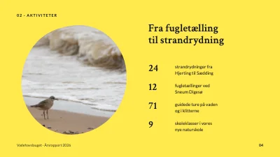 Side 4 af Årsrapport — naturforening ved Vadehavet