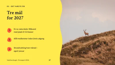 Side 7 af Årsrapport — naturforening ved Vadehavet