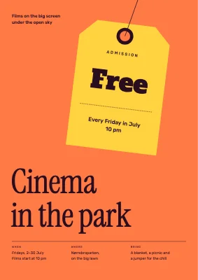Open-air cinema — free tag