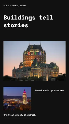 Buildings tell stories · architectural index