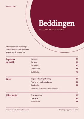 Kaffekort — kaffebar i den gamle hal