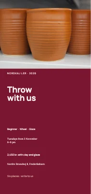 Pottery wheel course — Nordkaj Ler