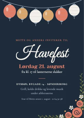 Havefest i skumringen — Sønderborg