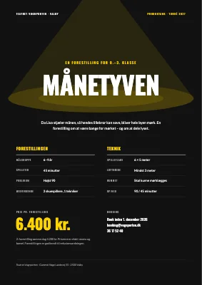 Produktark — teaterforestilling