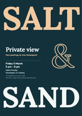 Private view — art exhibition