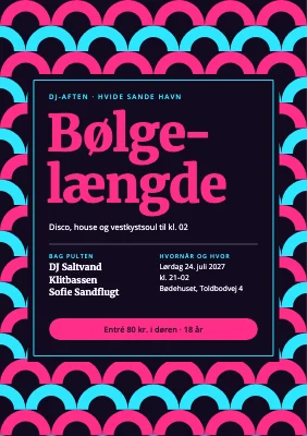 DJ-aften — neonbølger på havnen
