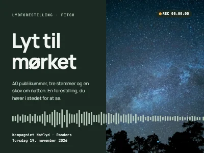Teaterpitch — lydforestilling i skoven