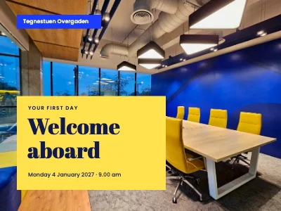 Onboarding — welcome for new starters
